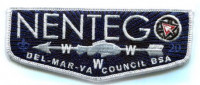 Del-Mar-Va CCL 100 Years OA Flap (Navy) Del-Mar-Va Council #81